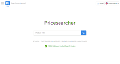 Desktop Screenshot of pricesearcher.com